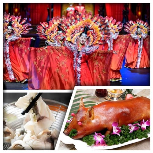 廣東千古情歌舞SHOW、美味園脆鯇火鍋、原隻脆皮乳豬、鮑你有米沖浪魚 純玩美食3天（關鍵旅遊 旅行團）