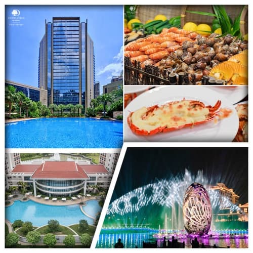 B線-河源希爾頓逸林酒店+惠州千花洲度假酒店 豪歎2晚酒店自助晚餐 位上龍蝦每人半隻 純玩3天（關鍵旅遊 旅行團）