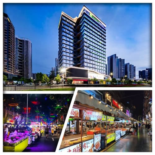 B線-江門Holiday Inn智選假日酒店、打卡最強煙火氣美食夜市夜繽紛純玩2天（關鍵旅遊 旅行團）