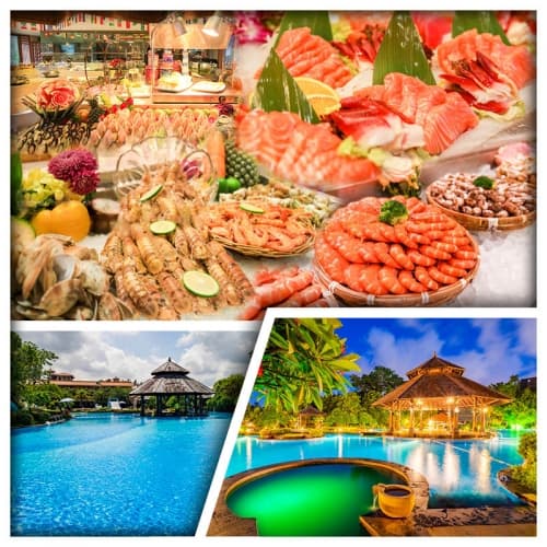 連住2晚中山溫泉賓館（入住約500呎露台客房）、任浸48個優質珍稀溫、歎2晚繽紛海鮮自助晚餐純玩3天（關鍵旅遊 旅行團）