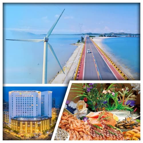 B線-車遊海上公路 風車島 海上古堡 汕尾巴黎半島酒店+汕尾海迪溫德姆酒店（嘆酒店自助晚餐）純玩3天（關鍵旅遊 旅行團）